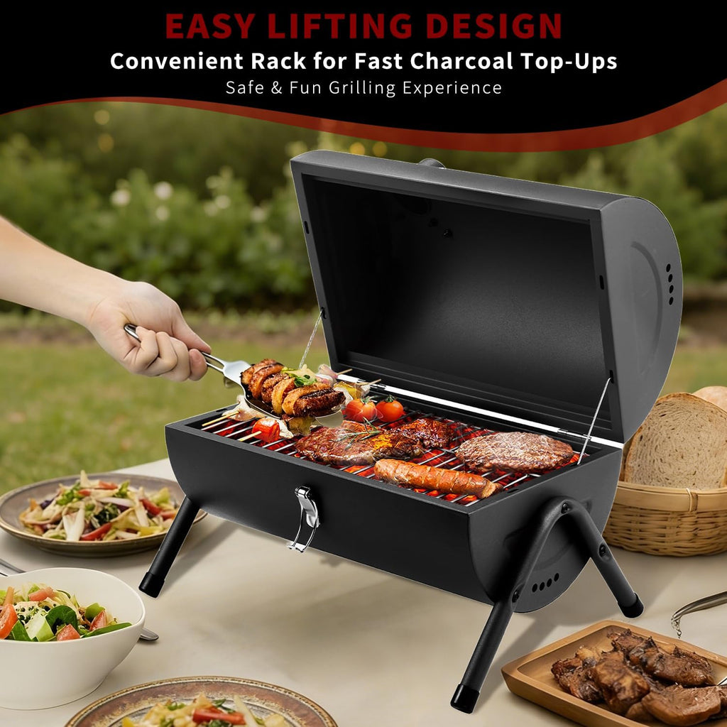 Portable Tabletop Charcoal BBQ Grill