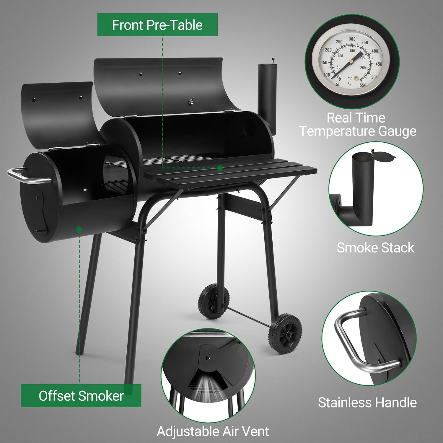 Portable Outdoor Charcoal BBQ Grill