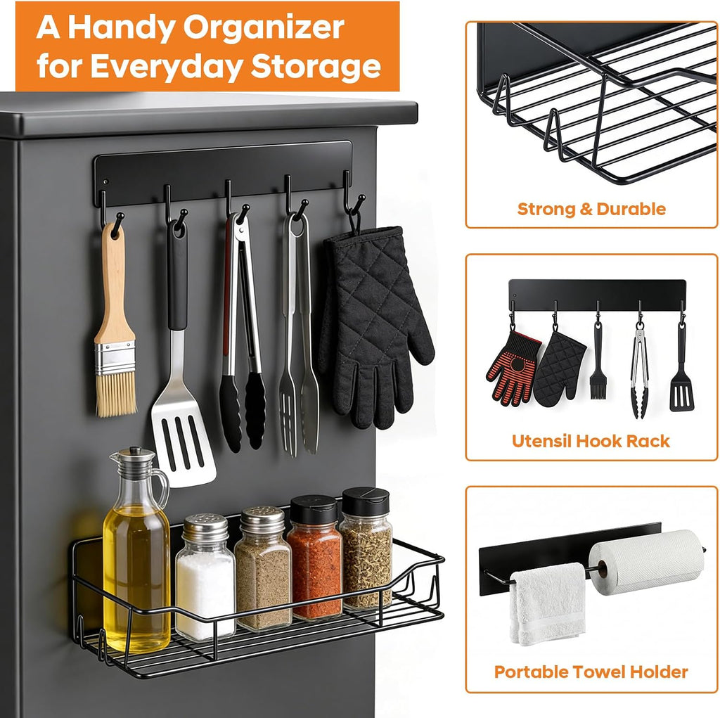 Magnetic BBQ Grill Caddy Organizer