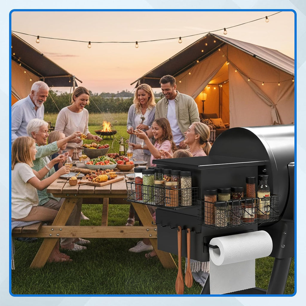 2‑Pack Magnetic Pellet Grill Bins Set