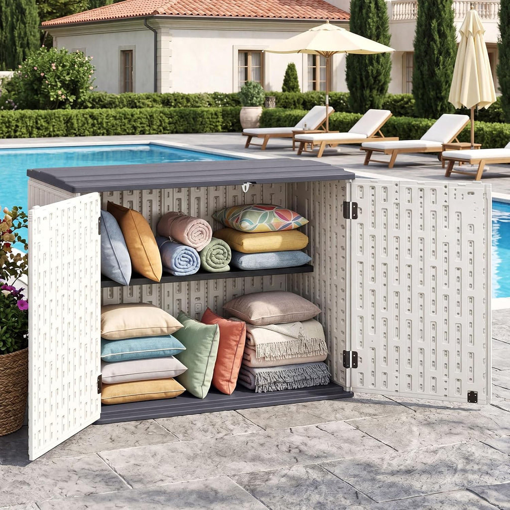 Large Resin Outdoor Storage Cabinet with Shelf  今天 10:47