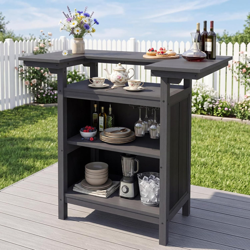 HDPE Aluminum Frame Outdoor Patio Bar