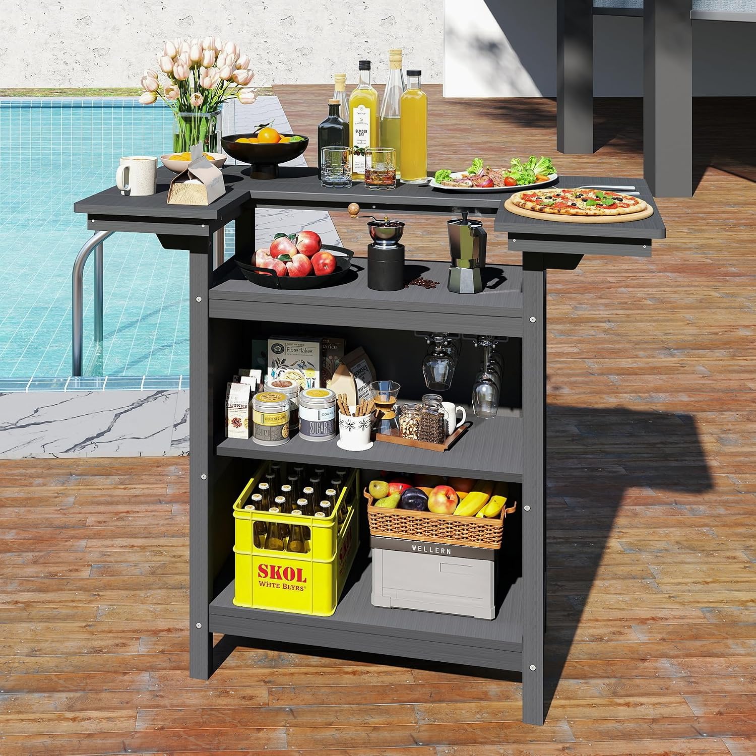 HDPE All‑Weather Outdoor Bar Table