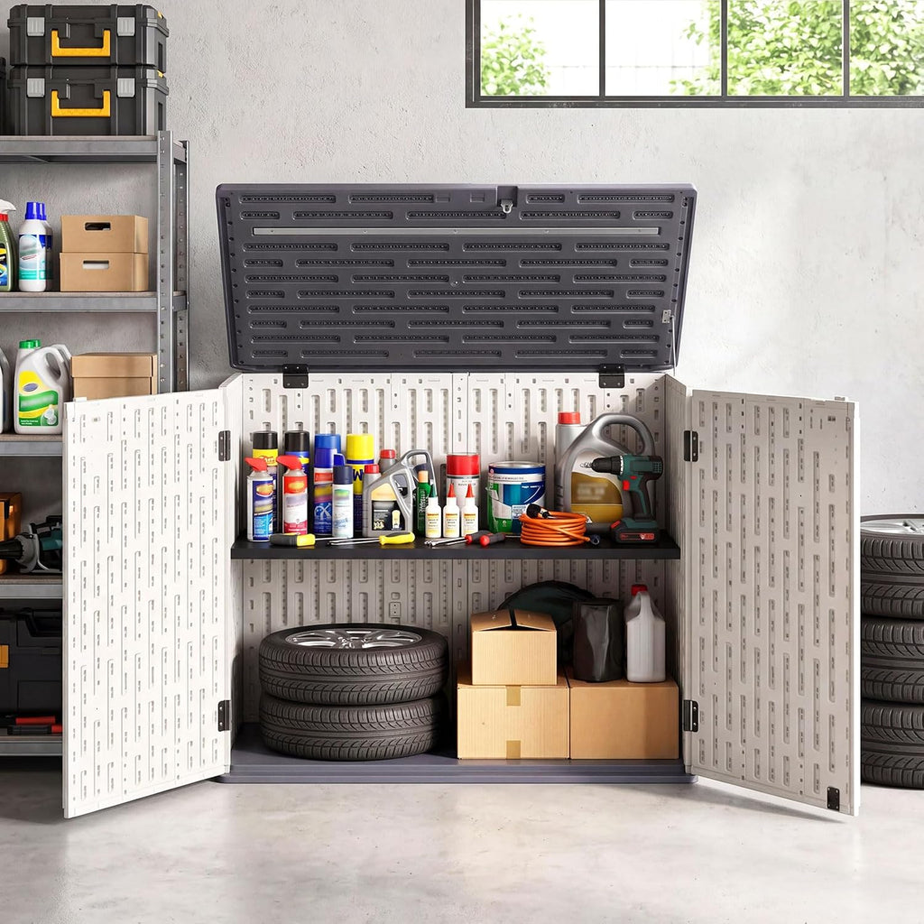 Large Resin Outdoor Storage Cabinet with Shelf  今天 10:47