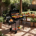 Charcoal Grill with Offset Smoker Combo
