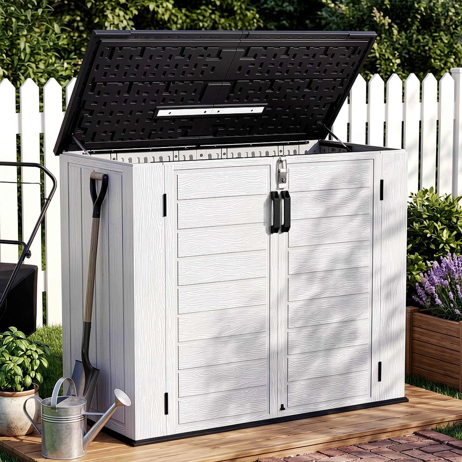 Resin Waterproof Outdoor Storage Shed