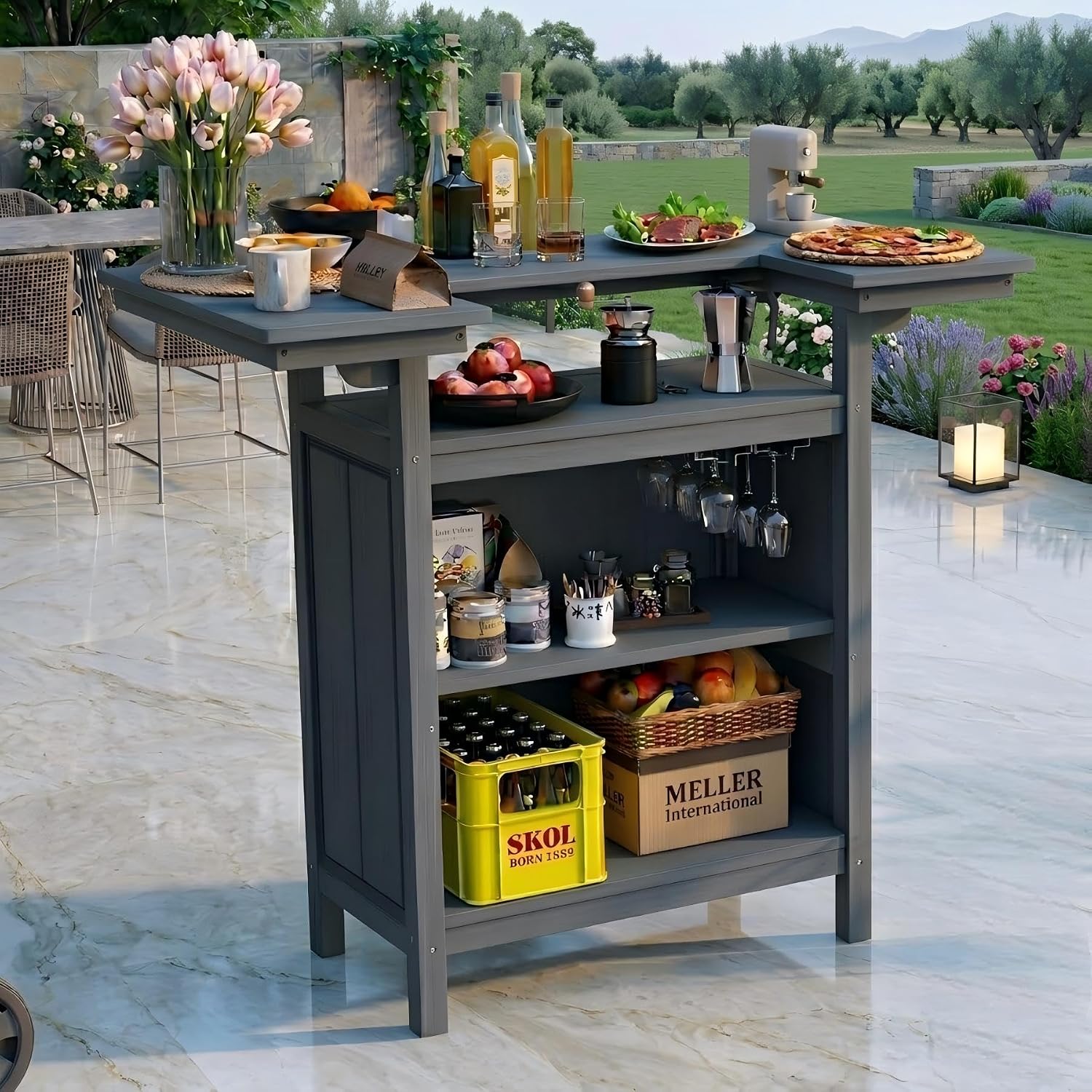 HDPE All‑Weather Outdoor Bar Table