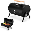Portable Charcoal BBQ Grill with Thermometer
