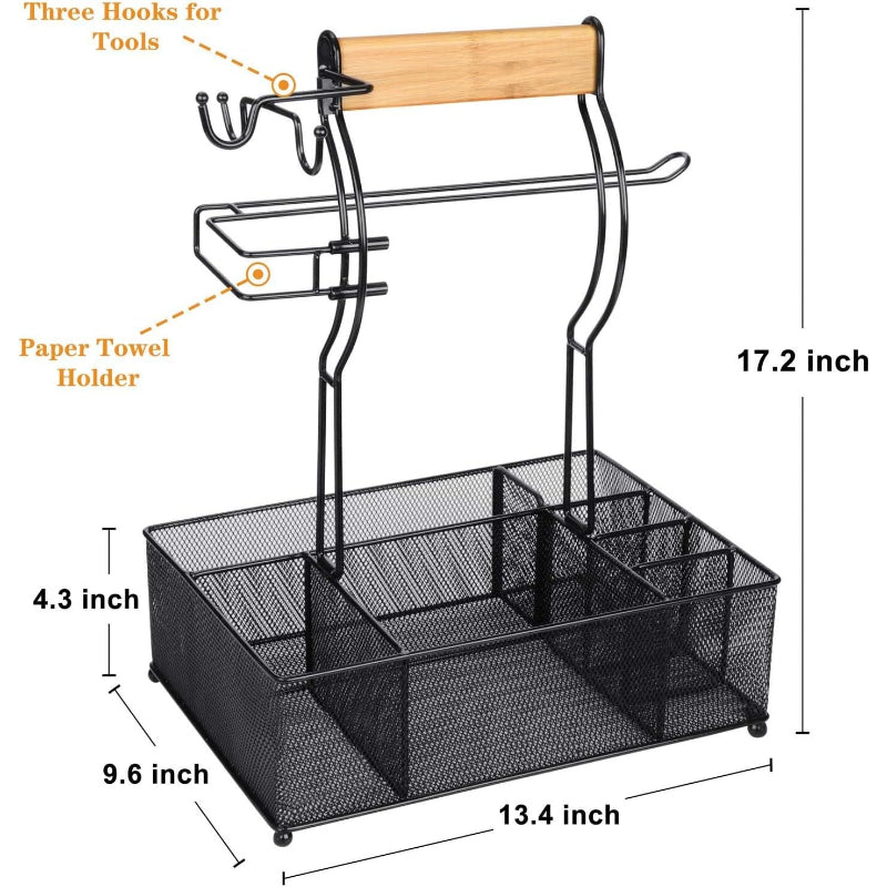 BBQ Grill Caddy with Paper Towel Holder