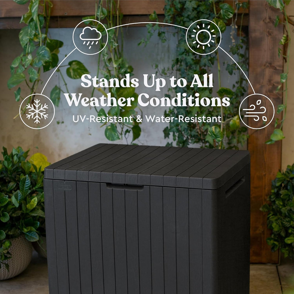 30‑Gal Outdoor Storage Box Side Table
